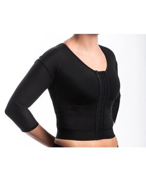 HK Optimum Arm and Back Post Surgical Compression Garment Black Size Large